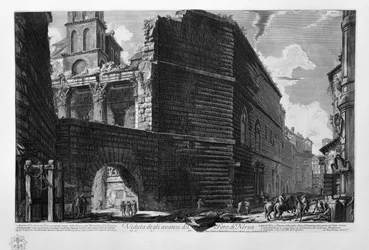 View of the Remains of the Forum of Nerva